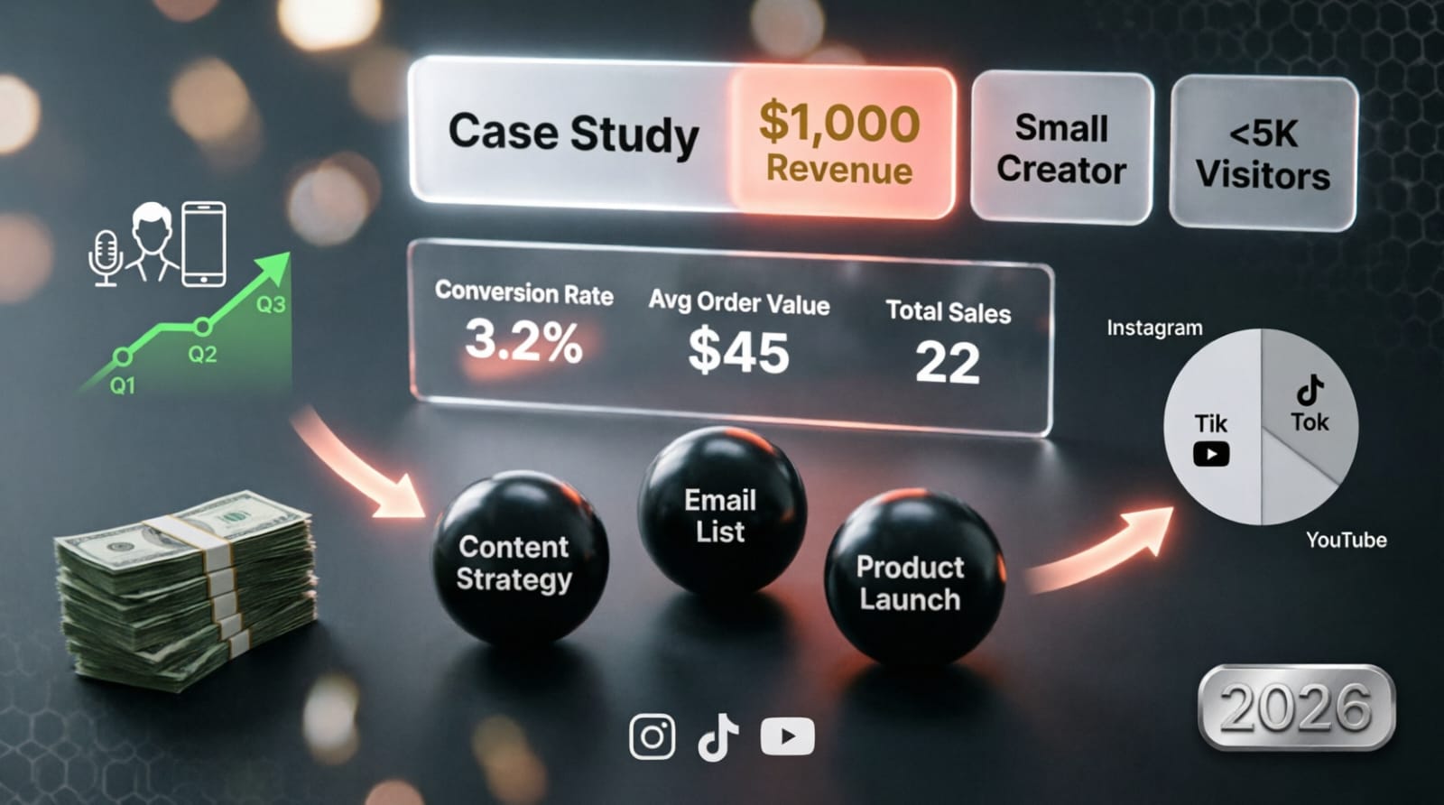How a small creator made $1,000 with less than 5,000 visitors